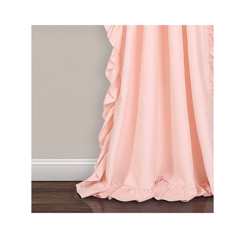 Lush Decor Reyna Ruffle Window Curtain Panel Set for 1 Window - Picture 4 of 9